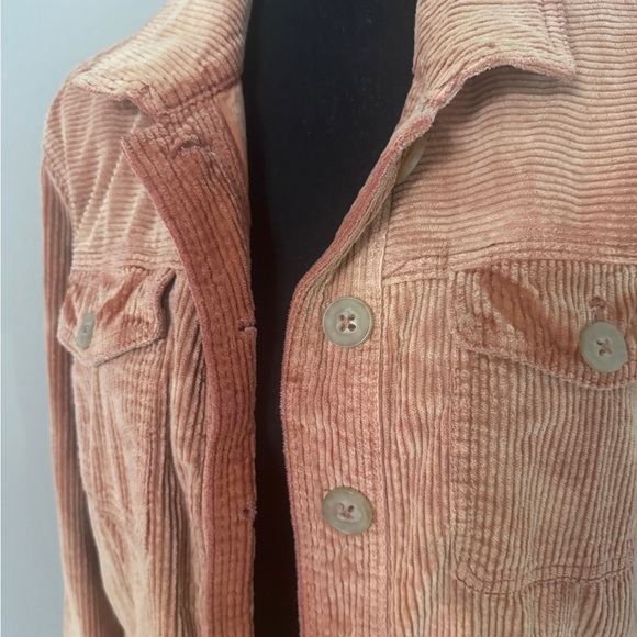 Free People Salmon Corduroy Jacket Size S - Picture 3 of 7